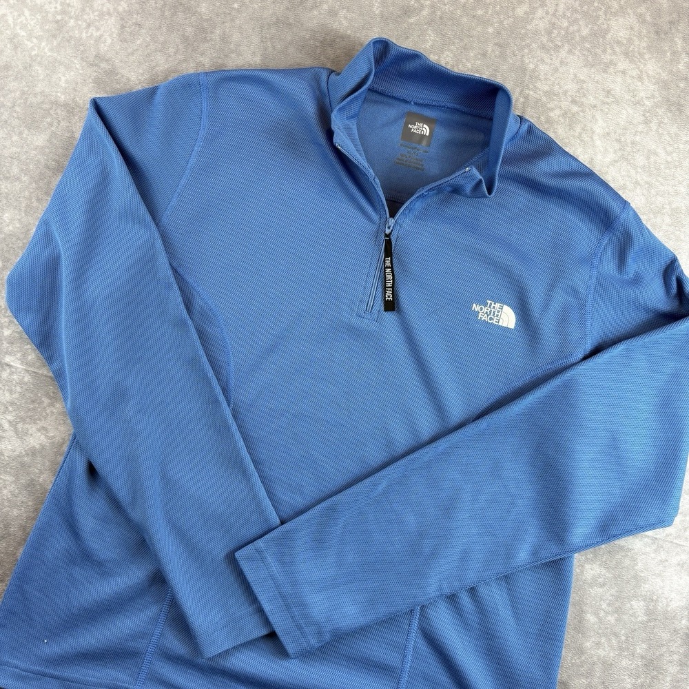 The North Face Sweater Womens XL Blue Pullover Polyester Long Sleeve Hiking